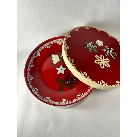 Now Designs Cute Ceramic Christmas Plates (qty 4) in Storage Box - Picture 3 of 8